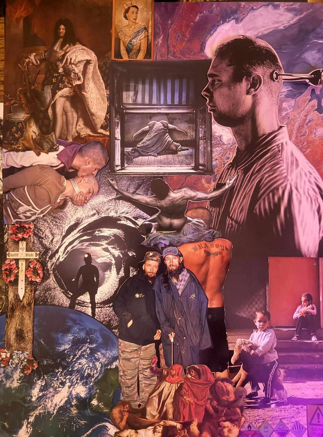 The Miner's Queen, collage, 2024, Betty Swallows @poorpeopleco